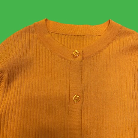 [USED]オレンジ🧡 リブトップス