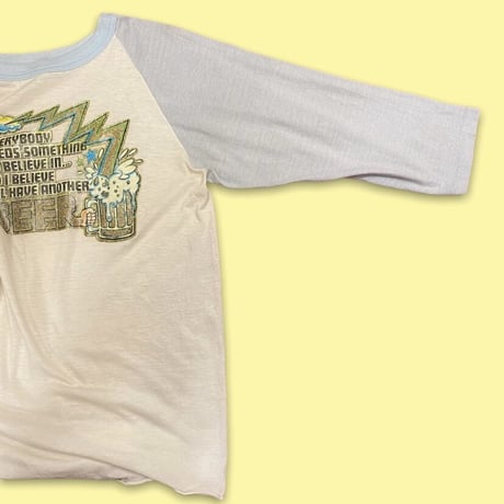 [USED] vintage🍻BEER ラグランTee