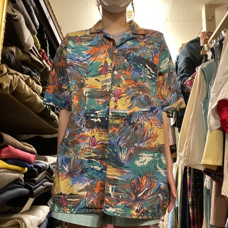 [USED]総柄オープンカラーシャツ🌴