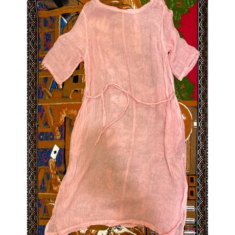 ［USED］PINK"ガーゼ"ワンピース