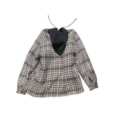 [USED] Dickies 綿入りフードネル BLK/GRY