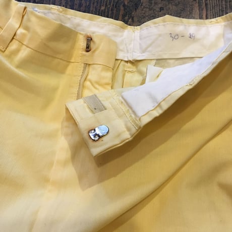 [DEADSTOCK] vintage YELLOWスラックス