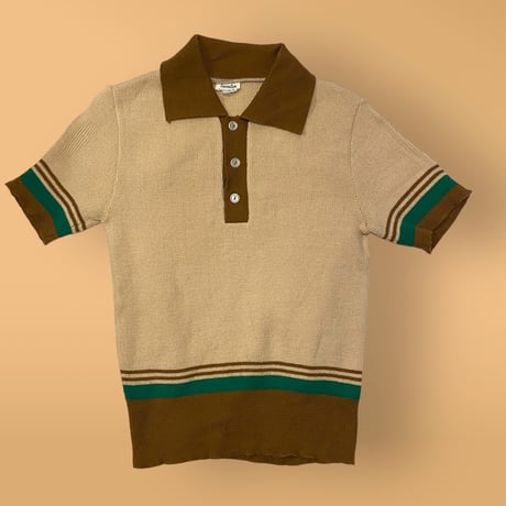 [USED] 半袖ニットポロシャツ