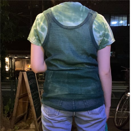[USED] Euro vintage COTTON 編みタンク Green🍃