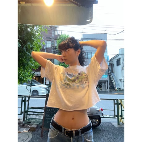 [USED] 90‘s Janette Jones プリントtee