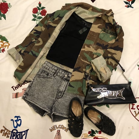 [USED] メッシュのタイトTOPS