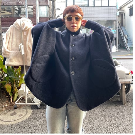 [USED] NEPENTHESポンチョ風コート