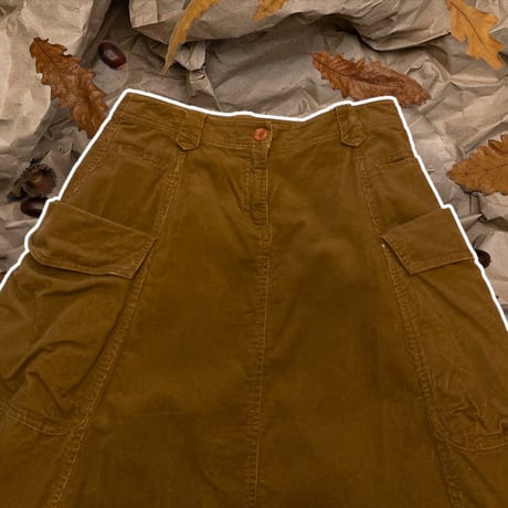 [USED] コーデュロイ カーゴSKIRT