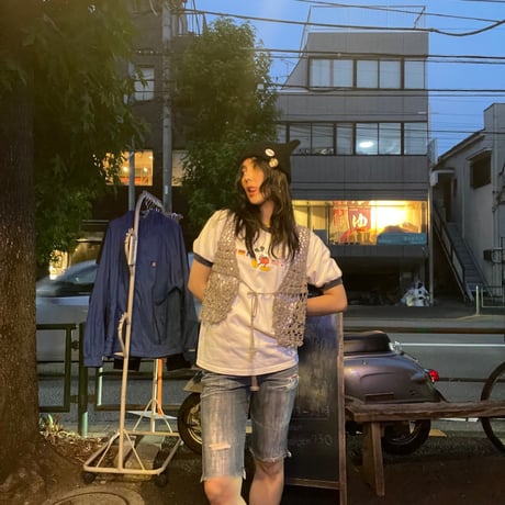 [USED] OLD MICKEY リンガーtee  made in usa!