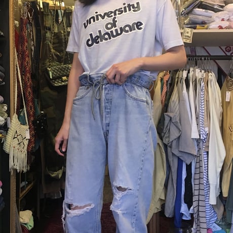 [USED] Levis 501 ダメージデニム