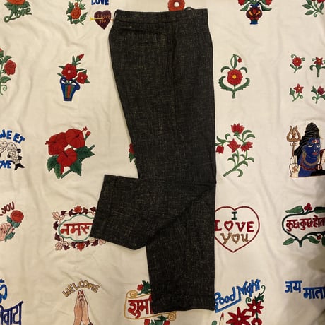[USED]vintage ネップツイード スラックスmade in U.S.A.