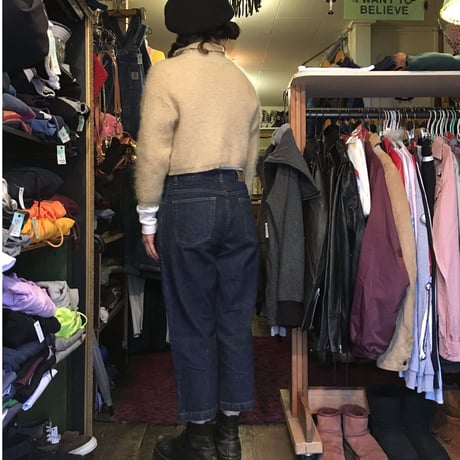 [USED] LAUREN JEANS  はんぱ丈デニム