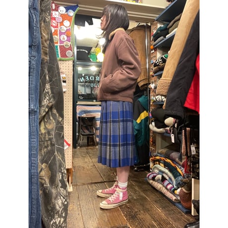 [USED]チェック柄 プリーツスカート 🟦