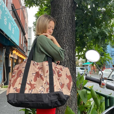 [USED] CAMO柄NYLON BIG TOTE