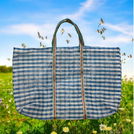 ［used］ギンガムメッシュBAG