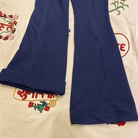 [USED] 70's EuroフレアPANTS / 細めNAVY