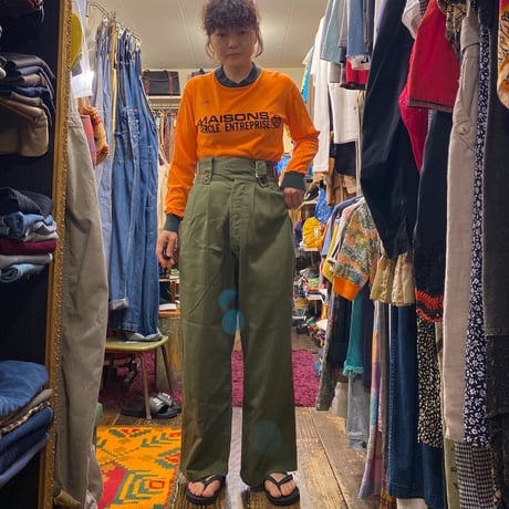 [USED] EURO VINTAGE フロッキープリントTee🧡