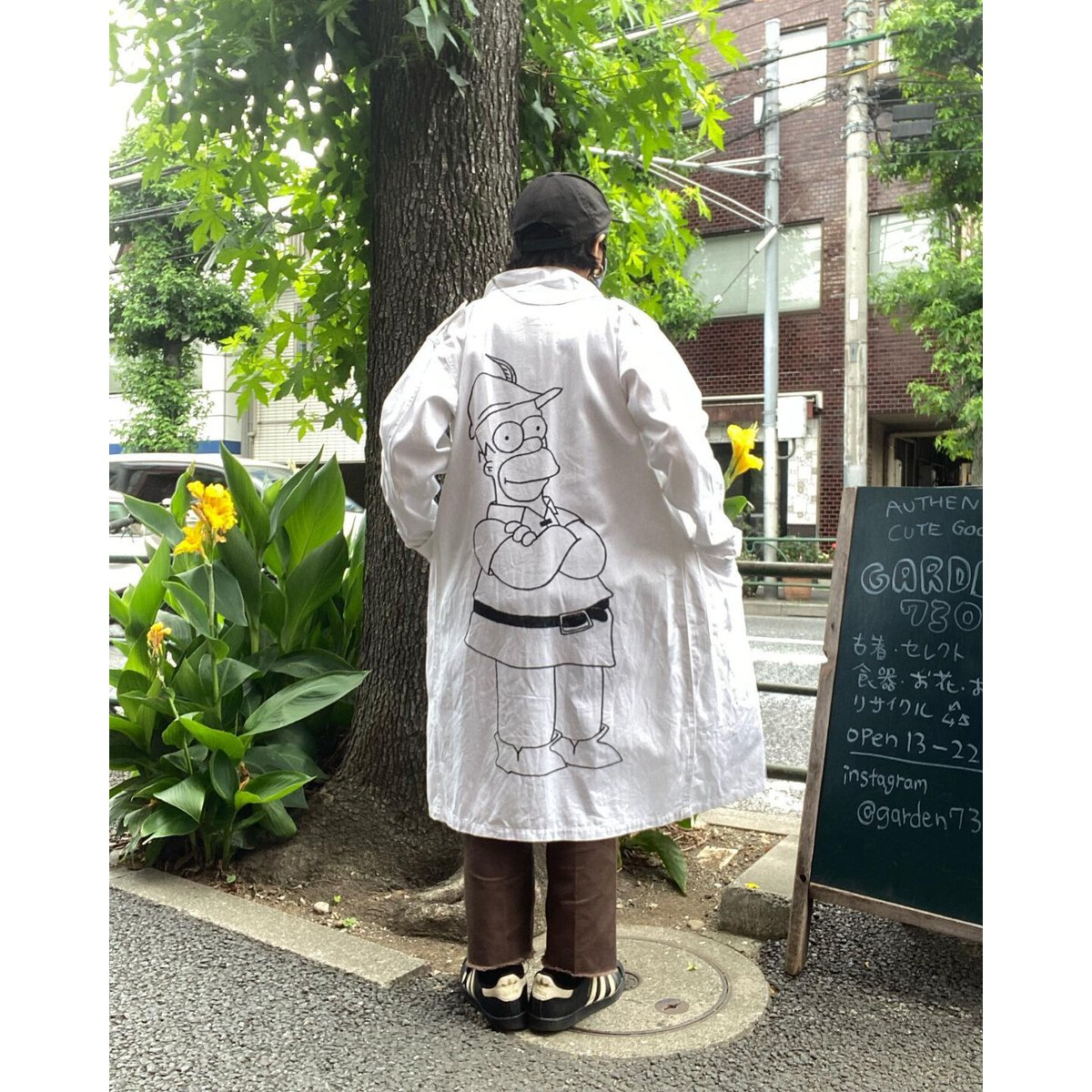 USED] 手書き シンプソンズ cotton SHOPコート | garden730