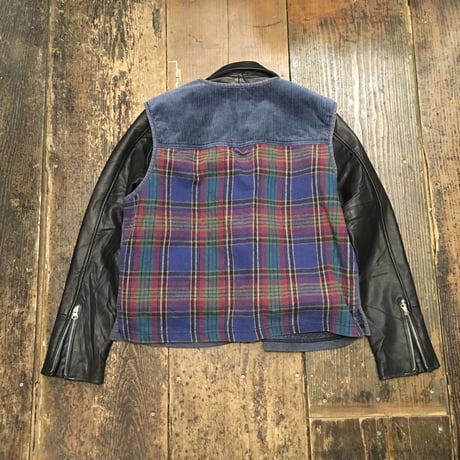 [USED] パッチワーク ネル ベスト♡ Made in U.S.A.