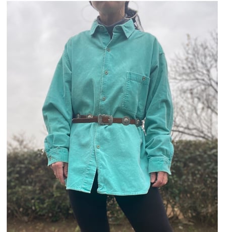 [USED] BiGサイズコーデュロイシャツ 💚