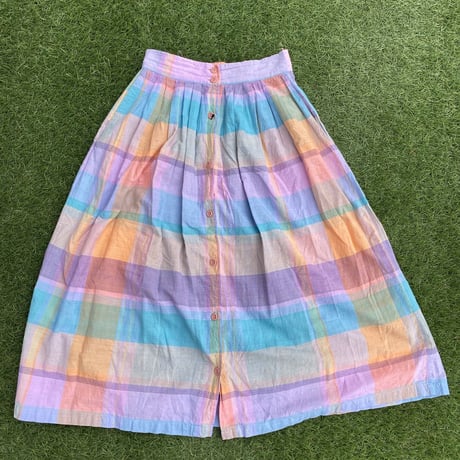 [USED] マドラスCHECK スカート