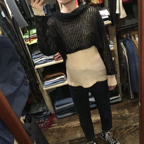 [USED] ふんわり透かし編み♡KNIT