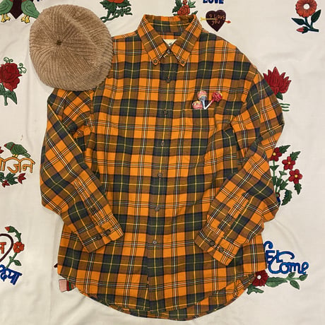 [USED] "Eddie Bauer" チェックB.Dシャツ🍊