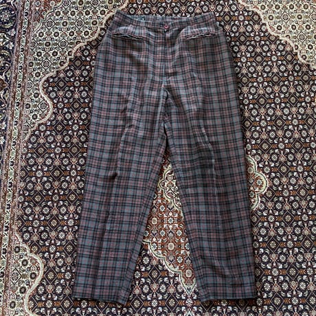 [USED] ITALY SUMMER チェック パンツ