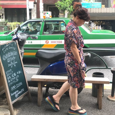 [USED] 南国柄オールインワン