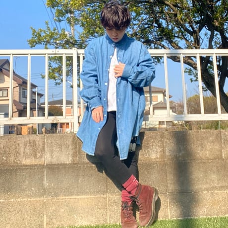 [USED] スタンドカラーDENIM シャツ