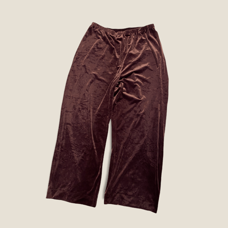 [USED]あずき色🤎ベロア イージー PANTS