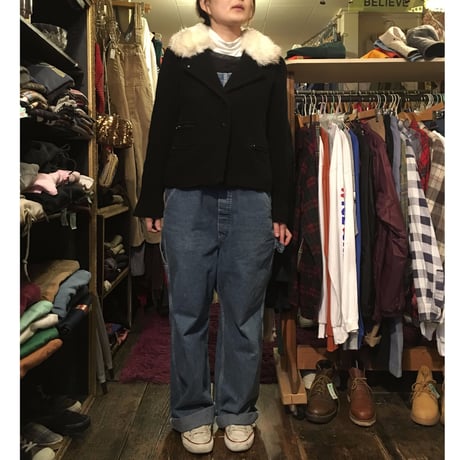 [USED] アニエスb ファー襟付き WOOLジャケット