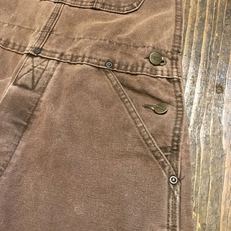 [USED] Carhartt ダック地 BROWNオーバーオール