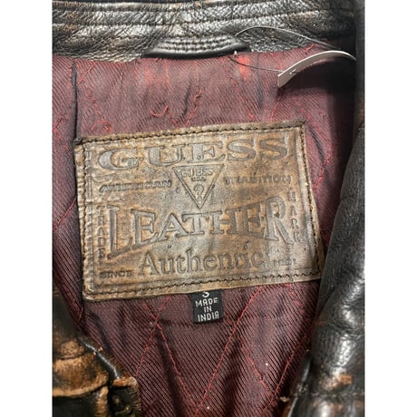 [USED] OLD "GUESS" Leather JKT