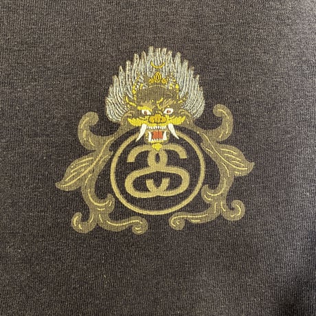 [USED] GOOD PRINT!  STUSSY made in U.S.A.  ドラゴンTee