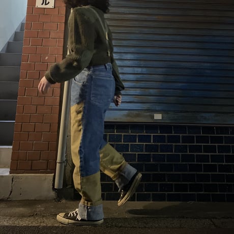 [USED] wrangler ダブルニー DENIM PANTS！