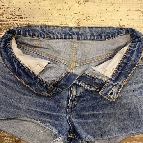 [USED] LEVIS "BIG E"  CUTOFF DENIM / W30 USA