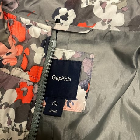 [USED] " GAP kids" 花柄パフジJKT