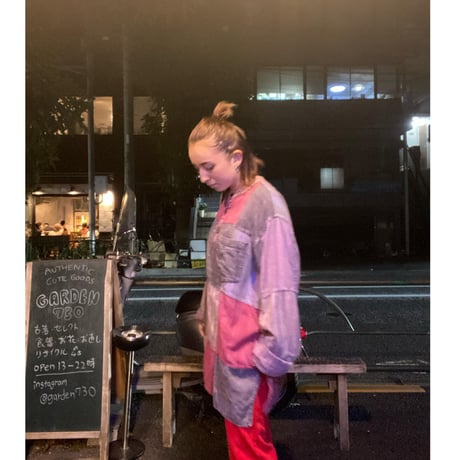 [USED] インド綿 パッチワーク P/O SHIRTS