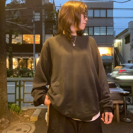 [USED] vintage BLACK ゆるSWEAT