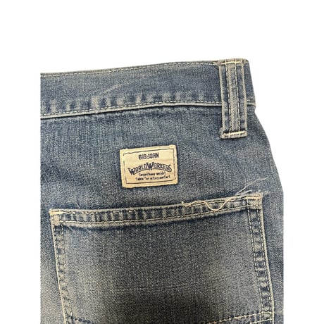 [USED] "BIG-JOHN"Cut off DENIM  PANTS