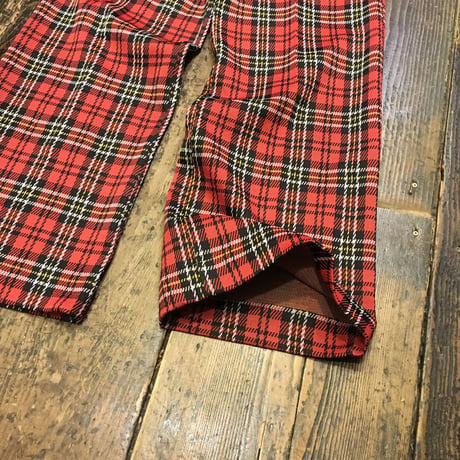 [USED] 70's POLY PANTS♡ギンガムチェック