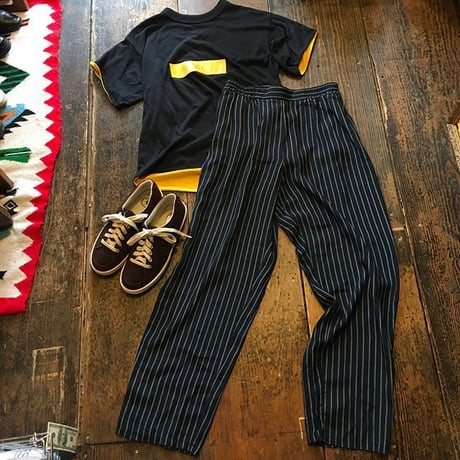 [USED] ストライプ レーヨンパンツ