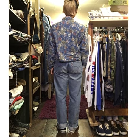 [USED] DENIM 花柄 シャツ JKT