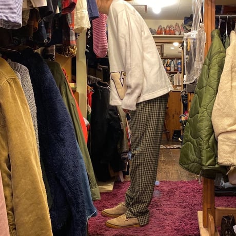 [USED] チェック柄テーパードPANTS♡