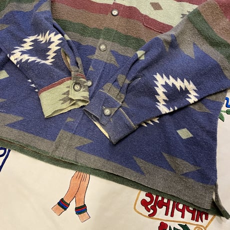 [USED] BiG size♡ネイティブ柄 COTTON シャツ