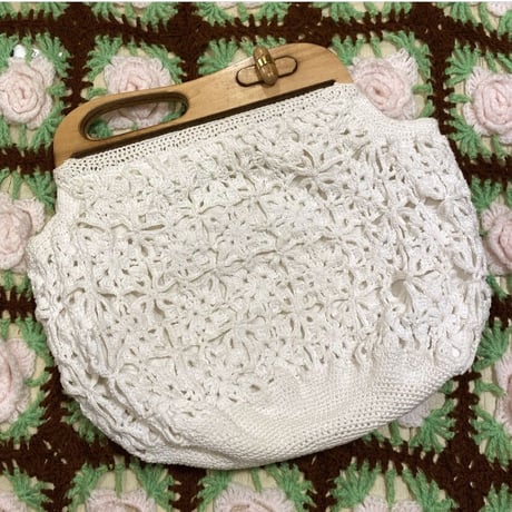 [USED] vintage🕊かぎ編み クラッチ BAG