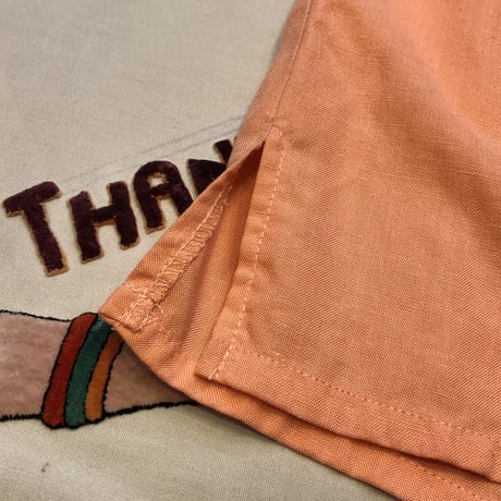[USED] サーモンピンク RAYON/LINEN SHORTS ♡