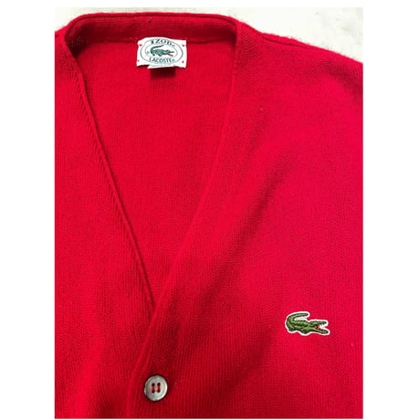 [USED] 80's IZOD LACOSTE ACRYL カーディガン