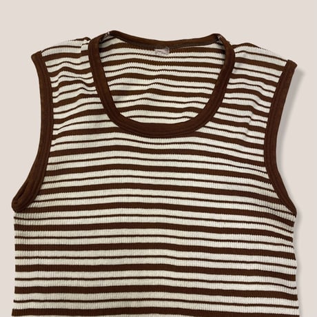 [USED] ボーダー ノースリーブTOPS♡